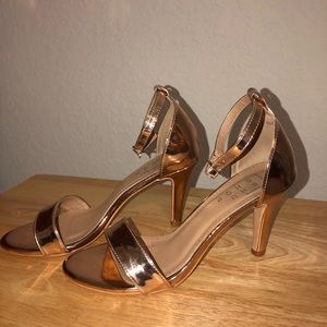 Rose gold heels